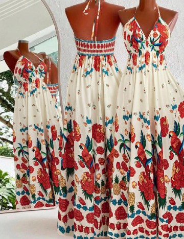 Rochie lunga SHEIN CURVE, mix culori