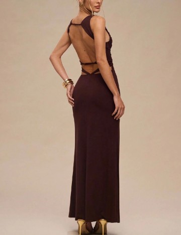 Rochie lunga SHEIN, maro