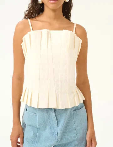 Top Karen By Simonsen, ecru