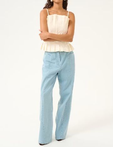 Top Karen By Simonsen, ecru