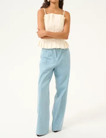 Top Karen By Simonsen, ecru