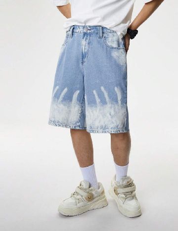 Pantaloni scurti SHEIN, albastru