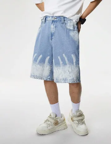Pantaloni scurti SHEIN, albastru