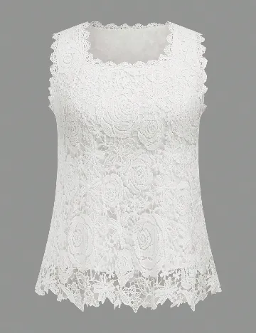 Bluza SHEIN CURVE, alb