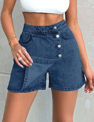 Fusta pantalon SHEIN, albastru