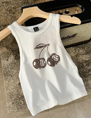 Top SHEIN, alb