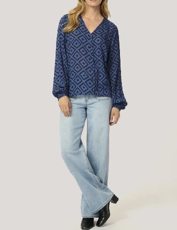 Camasa Kaffe, bleumarin