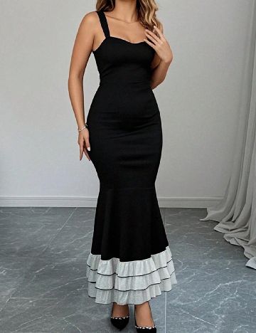 Rochie lunga SHEIN CURVE, negru