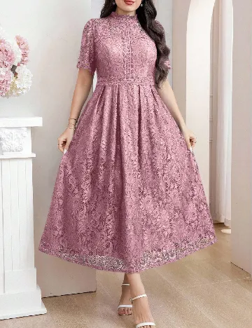 Rochie lunga SHEIN CURVE, roz