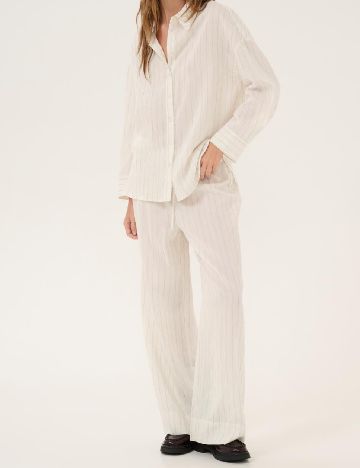 Camasa Oversize My Essential Wardrobe, ecru