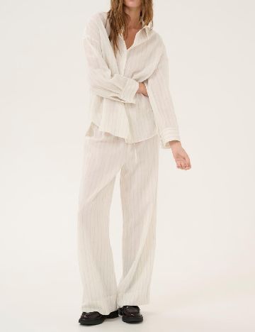 Camasa Oversize My Essential Wardrobe, ecru