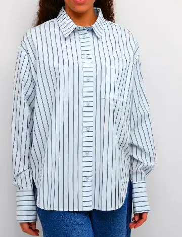 Camasa Oversize Kaffe, bleu
