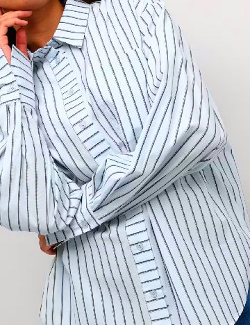 Camasa Oversize Kaffe, bleu