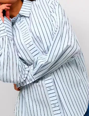 Camasa Oversize Kaffe, bleu