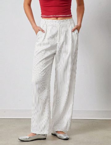 Pantaloni SHEIN, alb