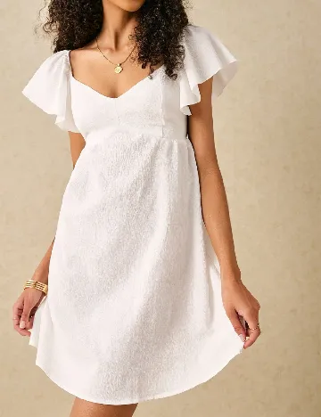 Rochie scurta SHEIN, alb