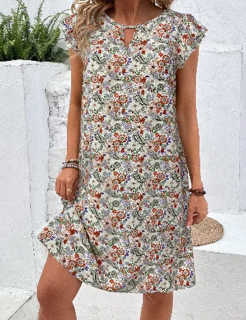 Rochie scurta Emery Rose Curve, mix culori