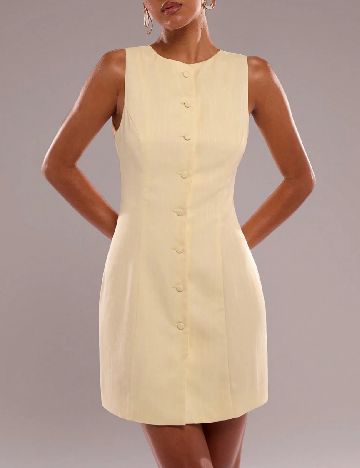 Rochie scurta SHEIN, galben
