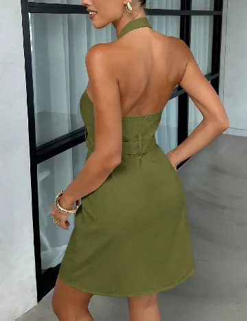 Rochie scurta SHEIN, verde