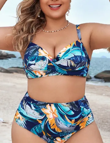 Costum de baie SHEIN CURVE, mix culori