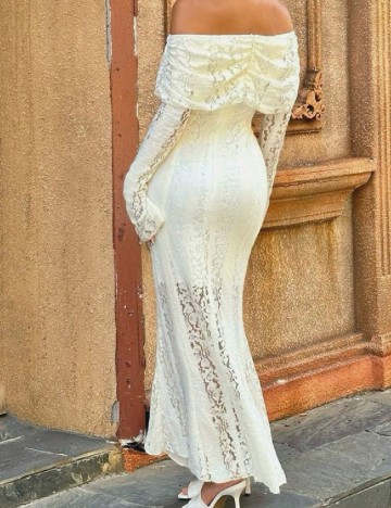 Rochie lunga SHEIN, crem
