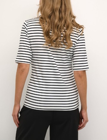 Tricou Kaffe, alb/negru