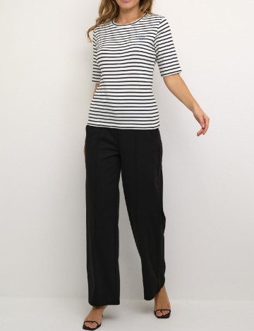 Tricou Kaffe, alb/negru