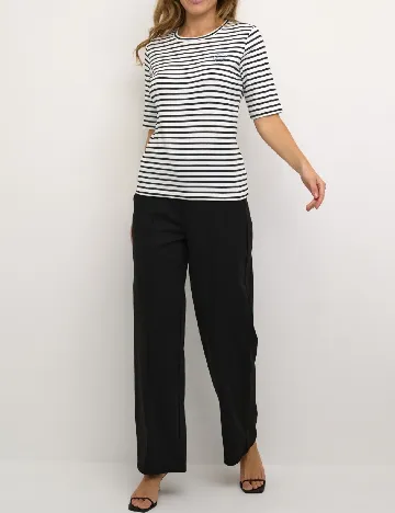Tricou Kaffe, alb/negru