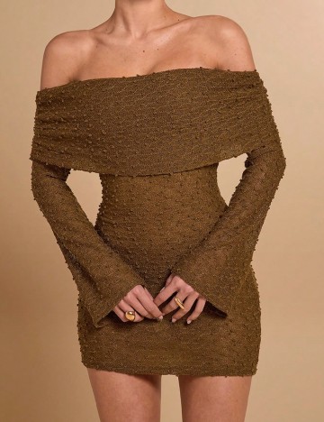 Rochie scurta SHEIN, maro