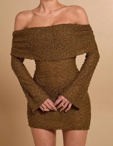Rochie scurta SHEIN, maro