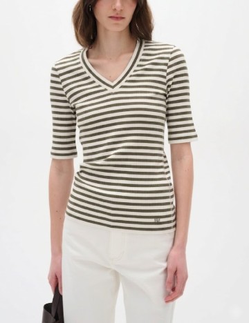 Bluza InWear, alb/gri