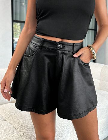 Pantaloni scurti SHEIN, negru