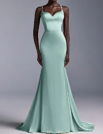 Rochie lunga SHEIN, verde deschis