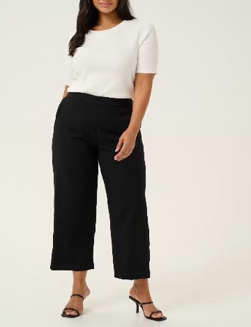 Pantaloni Kaffe Curve, negru