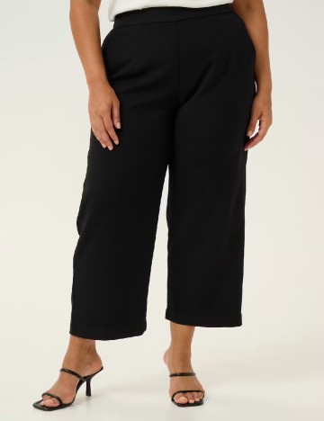 Pantaloni Kaffe Curve, negru