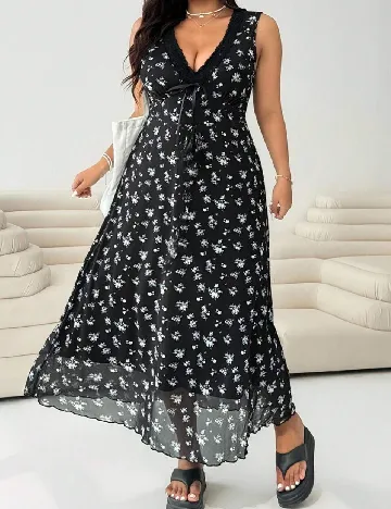 Rochie lunga SHEIN CURVE, negru