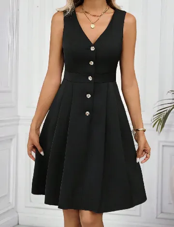 Rochie scurta Emery Rose, negru