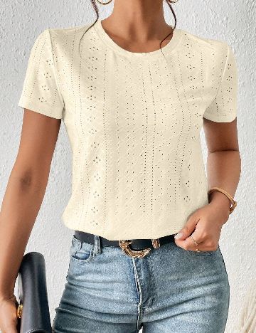 Tricou SHEIN, crem