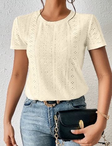 Tricou SHEIN, crem