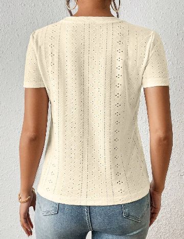 Tricou SHEIN, crem