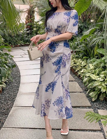 Rochie medie Dazy, mov