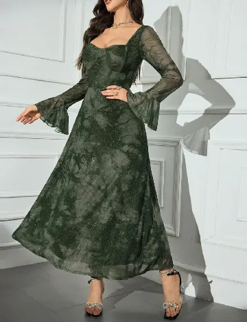 Rochie lunga SHEIN, verde