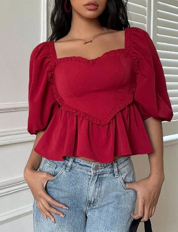 Top SHEIN, rosu