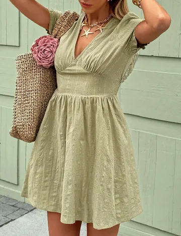 Rochie scurta SHEIN, verde
