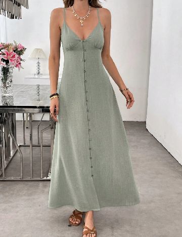 Rochie lunga SHEIN, verde