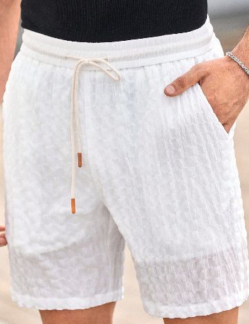 Pantaloni scurti SHEIN, alb