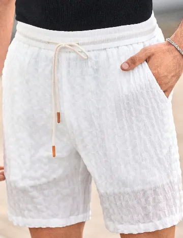 Pantaloni scurti SHEIN, alb