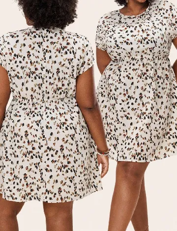 Rochie scurta SHEIN CURVE, crem