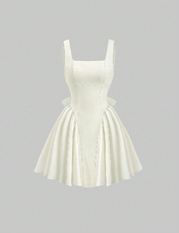 Rochie scurta SHEIN, ecru