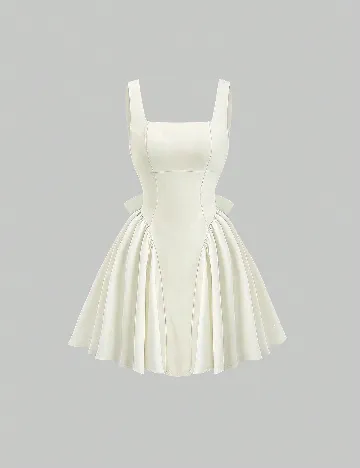 Rochie scurta SHEIN, ecru